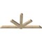 Ekena Millwork Kennewick Rough Sawn Timber Gable Bracket, Douglas Fir, 96"W x 44"H x 4"D x 6"F, 11/12 Pitch GBW096X44X0406KEN00RDF - alternate 4